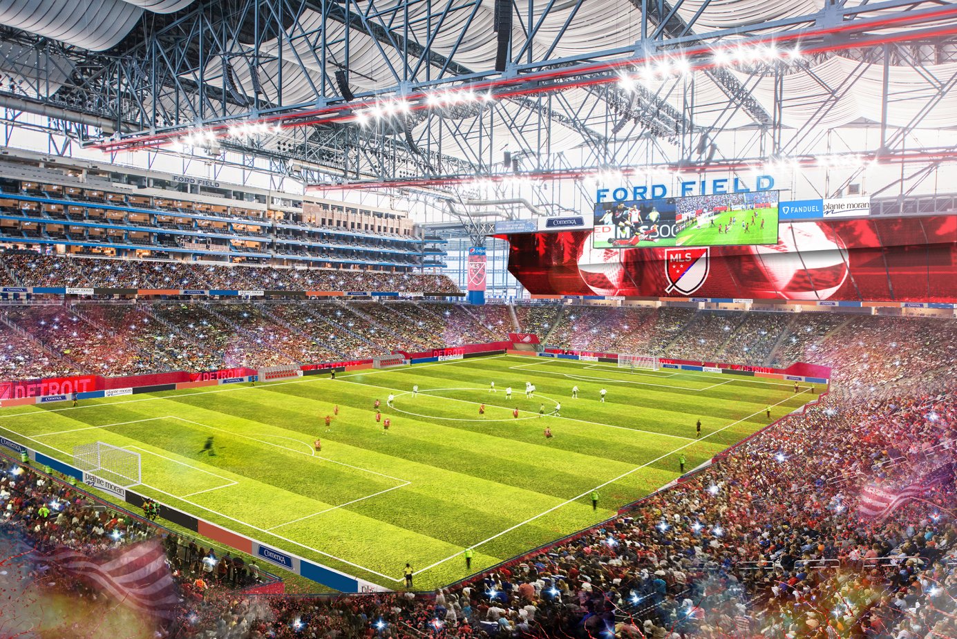 Ford Field Retractable Roof Proposal Being Studied - Soccer Stadium Digest