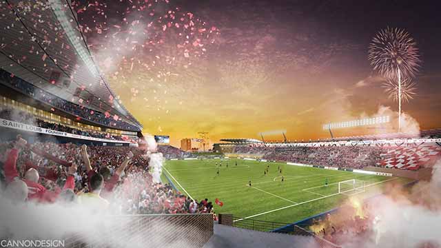 Foundry St. Louis MLS stadium rendering