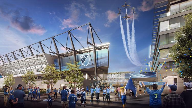 Proposed SoccerCity development San Diego