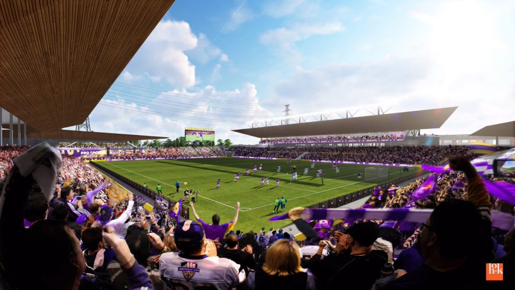 Louisville City FC stadium rendering