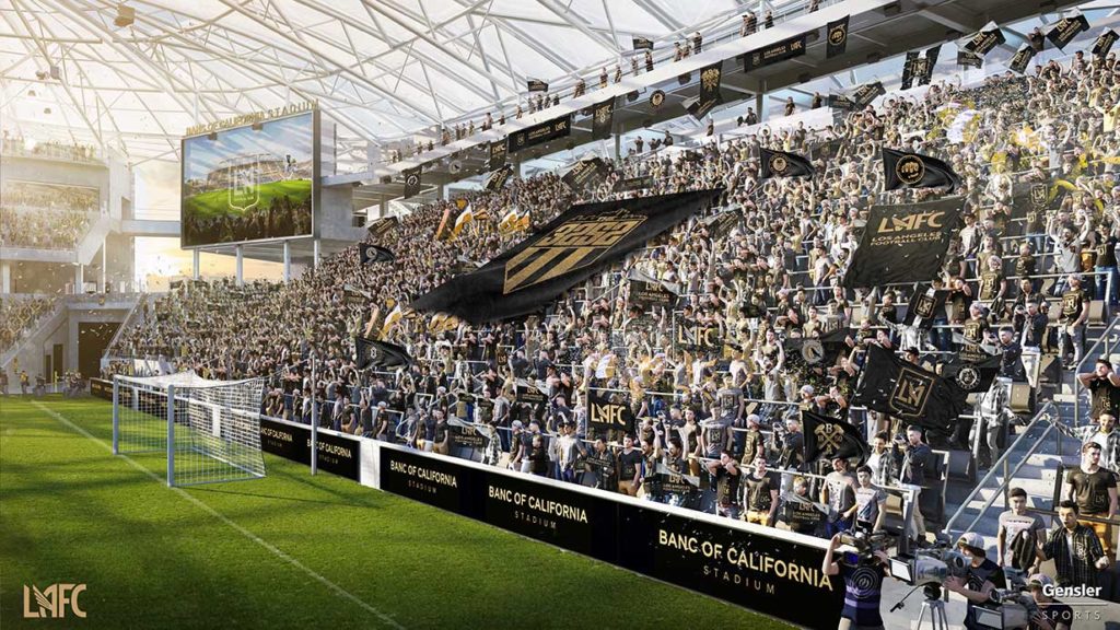 LAFC Safe Standing Section on Tap for Supporters Group Soccer Stadium
