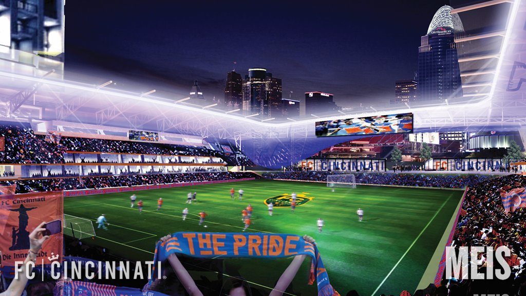 FC Cincinnati Stadium rendering