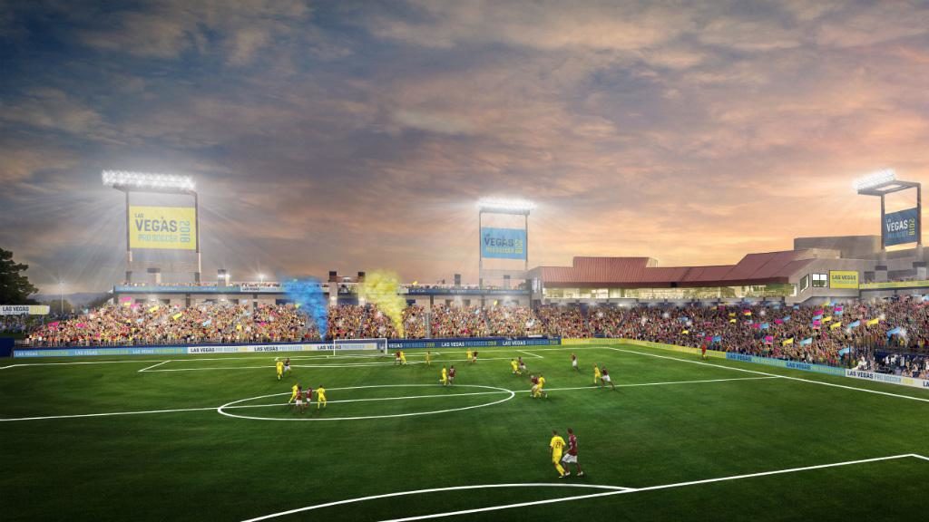 Las Vegas Lights FC Preparing Cashman Field for Debut - Soccer Stadium