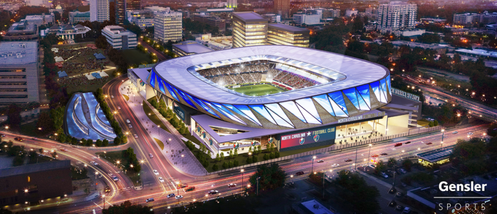 North Carolina FC Stadium rendering