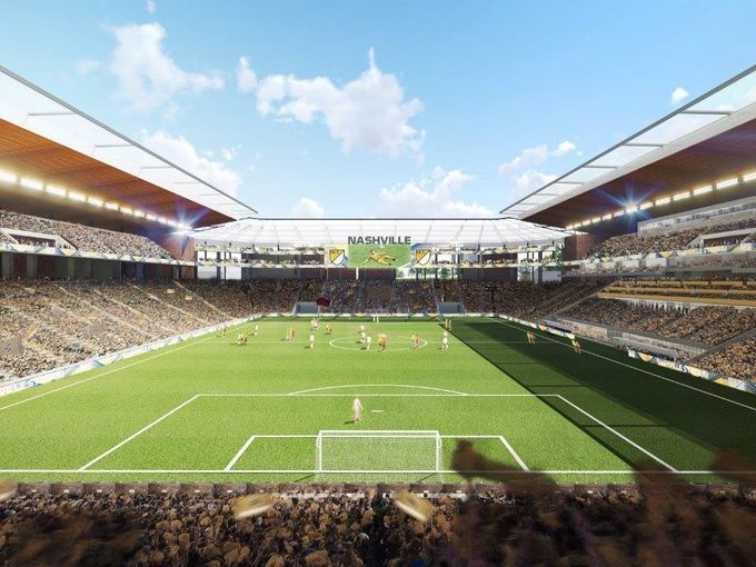 Nashville MLS stadium rendering