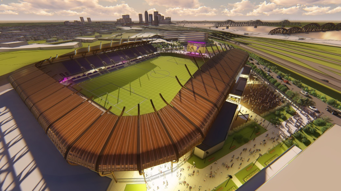 Louisville City FC Stadium rendering
