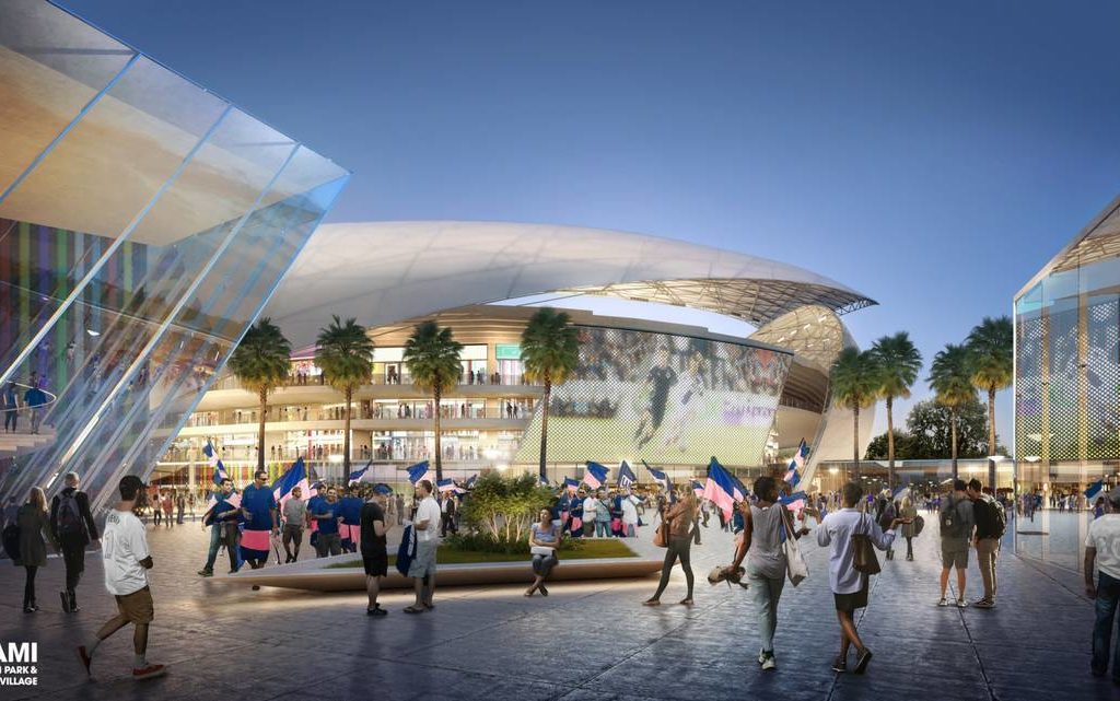Commissioners Send Miami MLS Stadium Proposal to Referendum Miami MLS Stadium rendering