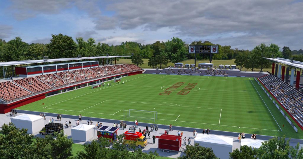 Chattanooga Red Wolves stadium rendering