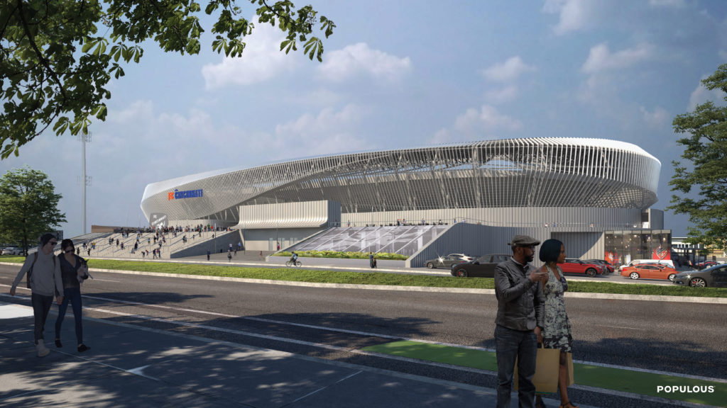 FC Cincinnati Stadium rendering July 2019