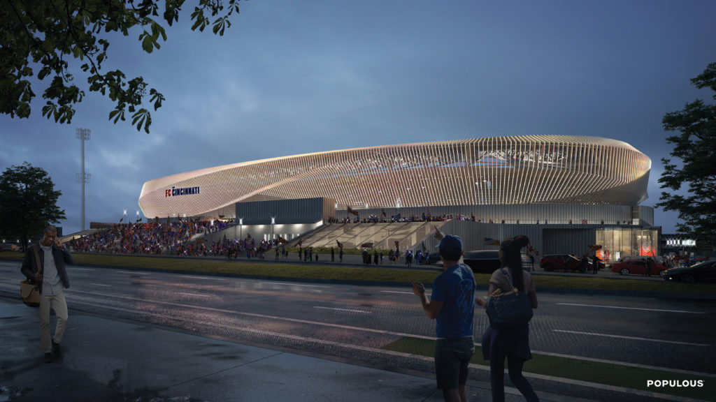 FC Cincinnati Stadium rendering July 2019