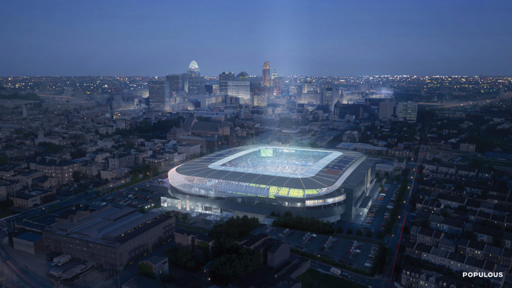 FC Cincinnati Stadium rendering July 2019