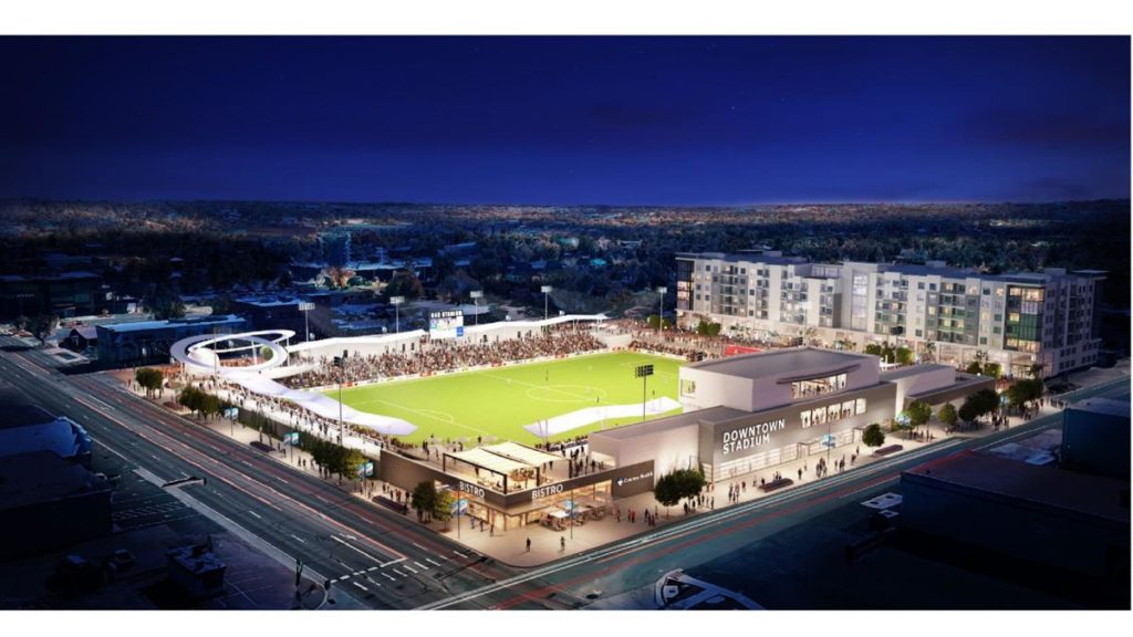 New Colorado Springs Switchbacks FC stadium rendering November 2019