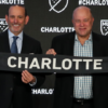Don Garber and David Tepper Charlotte MLS expansion announcement