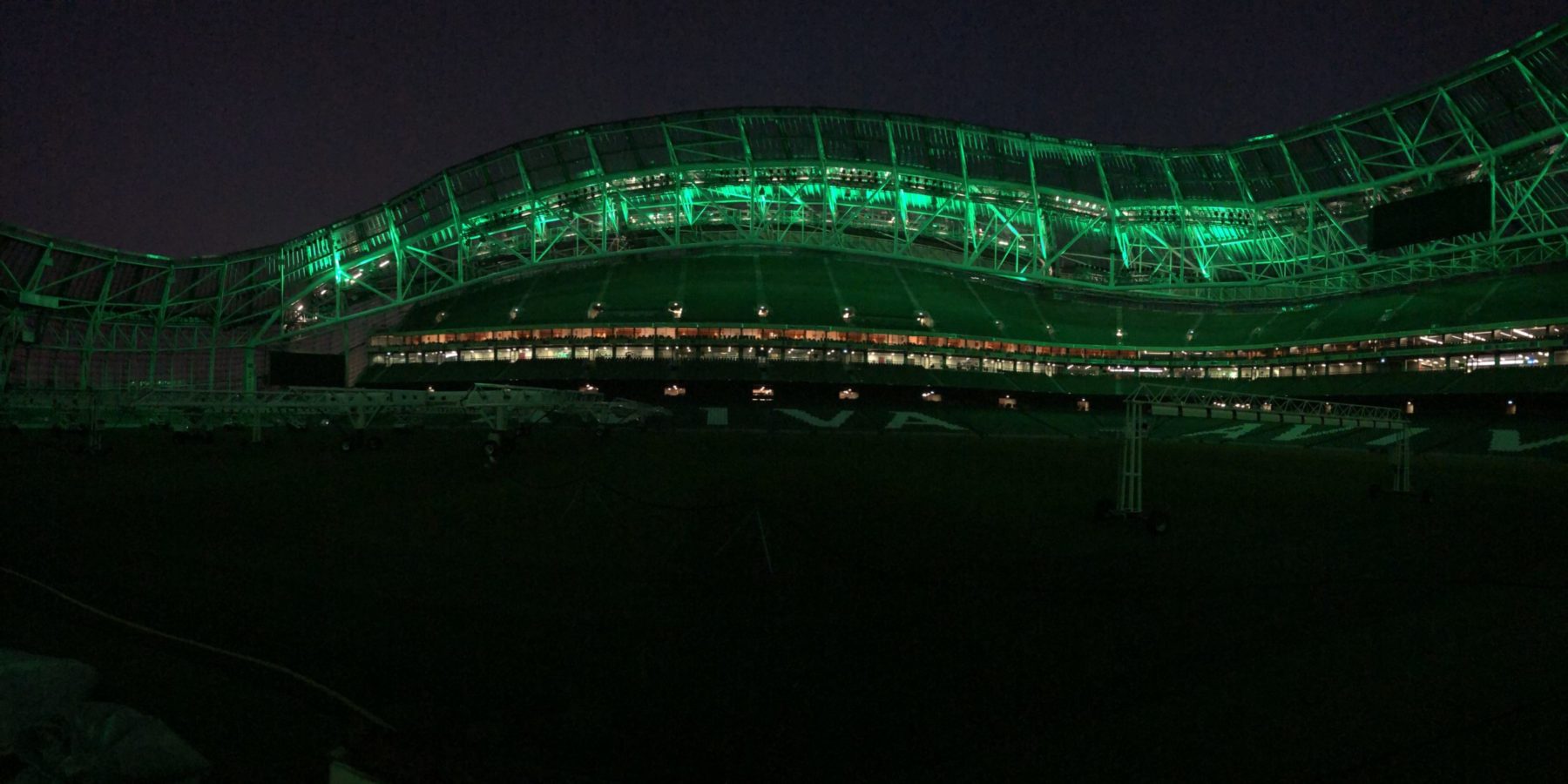 Aviva Stadium Special Effects Lighting Unveiled Soccer Stadium Digest
