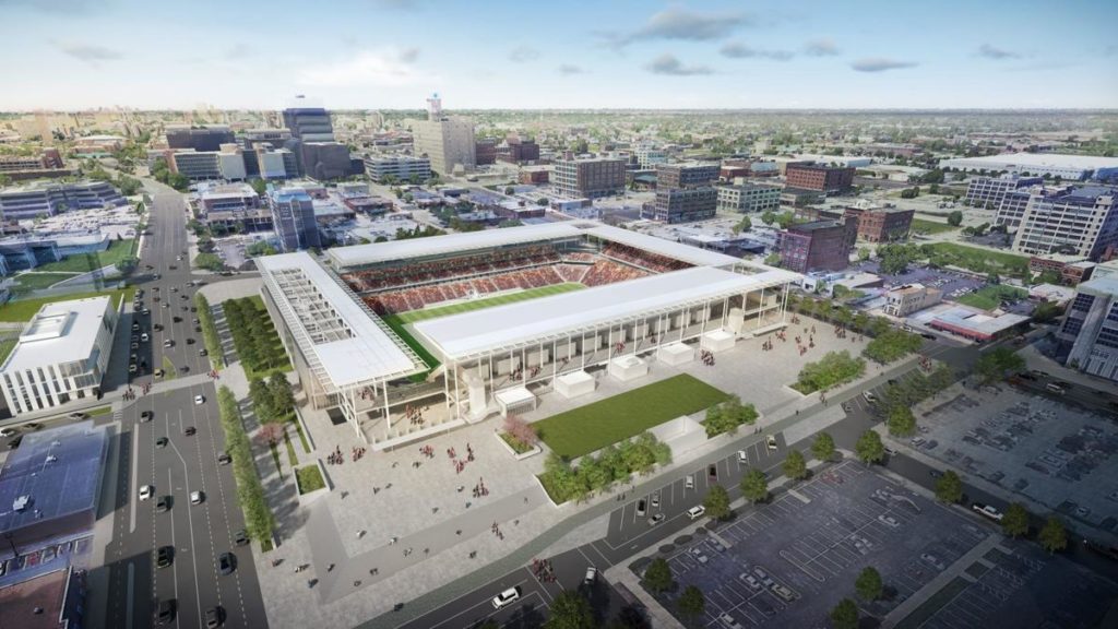 New St. Louis MLS Stadium rendering March 2020